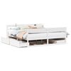 vidaXL Bedframe zonder matras massief grenenhout wit 200x200 cm