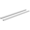 vidaXL Kaststaaf 2 st Zilver 664 x 15 x 29 mm Aluminium Legering