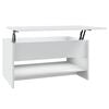 vidaXL Salontafel 80x50x40 cm bewerkt hout wit