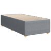 vidaXL Boxspring met matras stof lichtgrijs 90x190 cm
