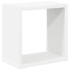 vidaXL Wandschappen kubus 2 st 26x15x26 cm wit en sonoma eikenkleurig