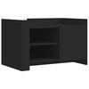 vidaXL Salontafel 80x50x50 cm bewerkt hout zwart