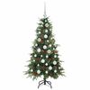 vidaXL Kunstmatige Inklapbare Kerstboom Groen 120 cm PE en PVC