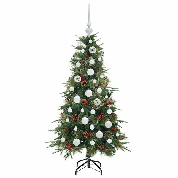 vidaXL Kunstmatige Inklapbare Kerstboom Groen 120 cm PE en PVC