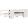 vidaXL Bed met boekenkast zonder matras grenenhout wit 180x200 cm