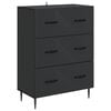 vidaXL Ladenkast Zwart 66 x 34,5 x 89,5 cm Bewerkt hout