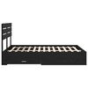 vidaXL Bedframe met lade met hoofdeinde met opslag Bewerkt hout