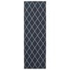 vidaXL Vloerkleedloper ORIZ 1150 gsm Zwart gaaspatroon