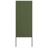 vidaXL Tuin Privacy Screen Olijfgroen 50 x 140 cm Koudgewalst staal