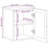 vidaXL Badkamer Hangkast Naturel 38 x 33,5 x 48 cm Massief Mango Hout