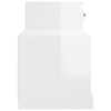 vidaXL Schoenenkast 100x42x60 cm bewerkt hout hoogglans wit