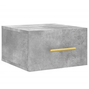 vidaXL Nachtkastje wandgemonteerd 35x35x20 cm betongrijs