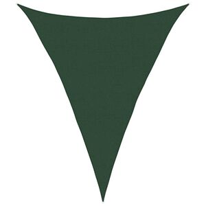 vidaXL Zonnezeil 160 g/m&sup2; 5x7x7 m HDPE donkergroen