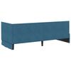 vidaXL Hoekbedframe met hoofdeinde Blauw 80 cm x 200 cm Fluweel