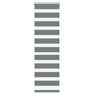 vidaXL Zebra rolgordijn 40x100 cm stofbreedte 35,9 cm donkergrijs