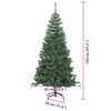 vidaXL Kerstboom met 150 LED met standaard Groen 120 cm PVC