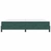vidaXL Boxspringbed met matras Donkergroen 200 x 200 cm Stof