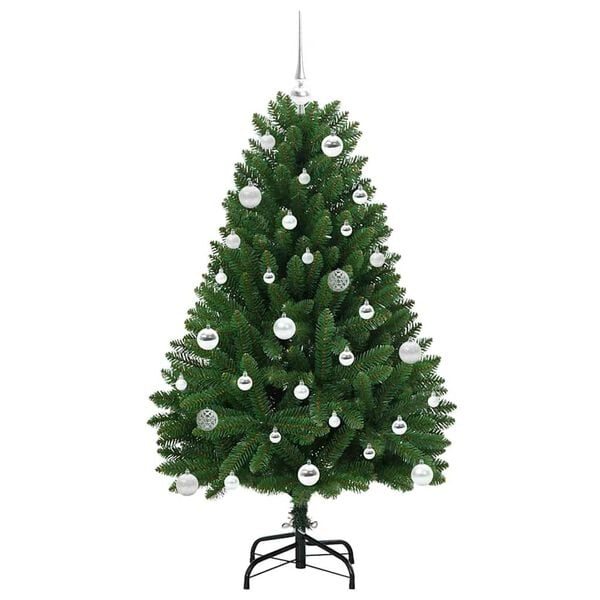 vidaXL Kunstkerstboom met 150 LED Groen 150 cm PVC en Metaal