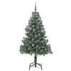 vidaXL Kerstboom met 300 LED met standaard Groen 180 cm PVC