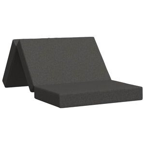 vidaXL Vouwbare Bankbed 80 x 67 x 45 cm Donkergrijs