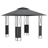 vidaXL Prieel met dak 300x300x270 cm staal antracietkleurig