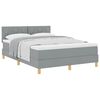 vidaXL Boxspringbed met matras Lichtgrijs 140 x 200 cm Stof