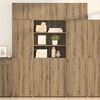 vidaXL Highboard Artisan Eiken 80 x 42,5 x 185 cm Bewerkt hout