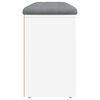 vidaXL Schoenenbank 102x32x50 cm bewerkt hout wit