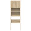 vidaXL Wasmachinekast 64x24x190 cm bewerkt hout en sonoma eikenkleurig