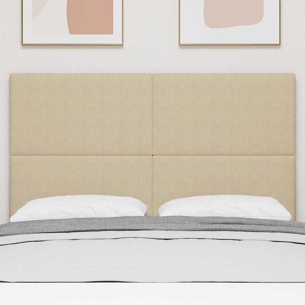 vidaXL Hoofdbord met hoofdeinde Lichtgroen Grijs 144 cm Nep Leer