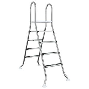 vidaXL Ladder voor bovengronds zwembad 195 x 150 cm 4-traps
