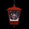 vidaXL Kersthanglamp met LED-lamp en kerstman 27x27x45 cm rood