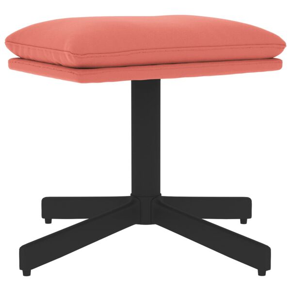 vidaXL Voetenbank 60x60x36 cm fluweel roze
