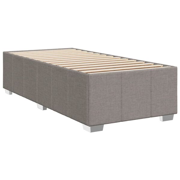 vidaXL Bedframe zonder matras 90x190 cm stof taupe