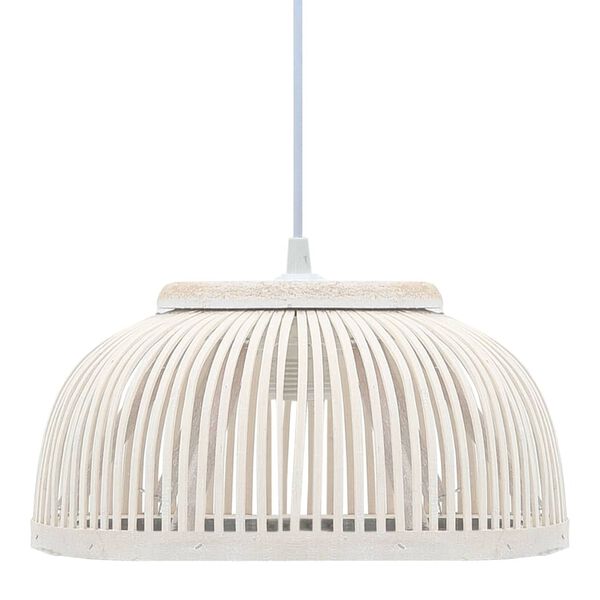 vidaXL Hanglamp halfrond 40 W E27 34x14,5 cm bamboe