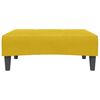 vidaXL Slaapbank 2-zits met voetenbank fluweel geel