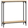 vidaXL Consoletafel Sonoma Eiken 75x22,5x75 cm Bewerkt Hout
