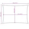 vidaXL Zonnescherm rechthoekig 3x4,5 m oxford stof beige