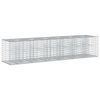 vidaXL Gabion Verhoogd Bed 2 st 260 x 60 x 55 cm Gegalvaniseerd staal