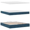 vidaXL Ottoman bed met matrassen en LED's 180x200cm fluweel