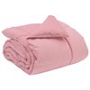 vidaXL Winter Dekbed Gekwilt Roze 155 x 200 cm Microfiber