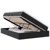vidaXL Opslag bed met matras met matras Zwart 140 x 200 cm Nep Leer