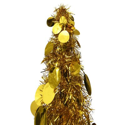 vidaXL Kunstkerstboom pop-up 120 cm PET goudkleurig