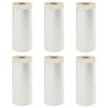 vidaXL Stofdoek met plakband 6 st Doorzichtig 110 x 3300 cm HDPE