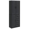 vidaXL Kastenset 2 pcs Zwart Bewerkt hout