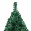 vidaXL Kunstkerstboom met verlichting en kerstballen 120 cm PVC groen