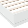 vidaXL Bedframe met LED-verlichting wit 90x190 cm