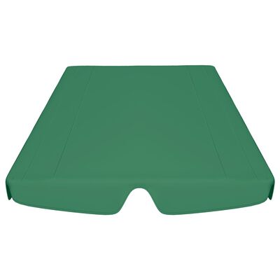 vidaXL Vervangingsluifel voor schommelbank 150/130x105/70 cm groen