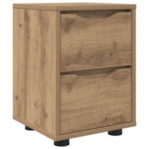 vidaXL Nachtkastje Artisan Eiken 30,5 x 30 x 43 cm Bewerkt hout