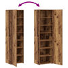 vidaXL Hoge kast 2 pcs Oudhout 50 x 42,5 x 185 cm